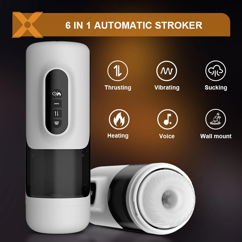 XS6 Quietest Male Masturbator with Powerful Motor & Odorless Sleeve