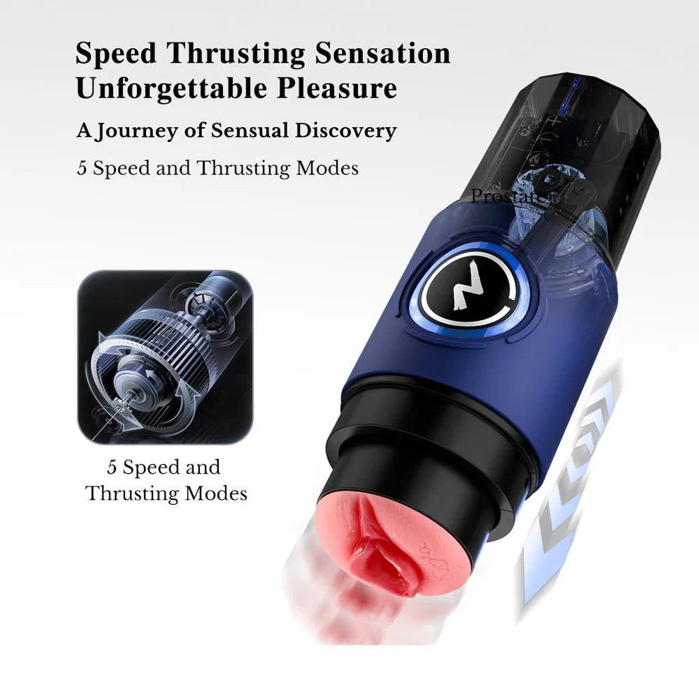 XT8 Max: Infrared Heat Auto Stroker with 3 Interchangeable Sleeves & App