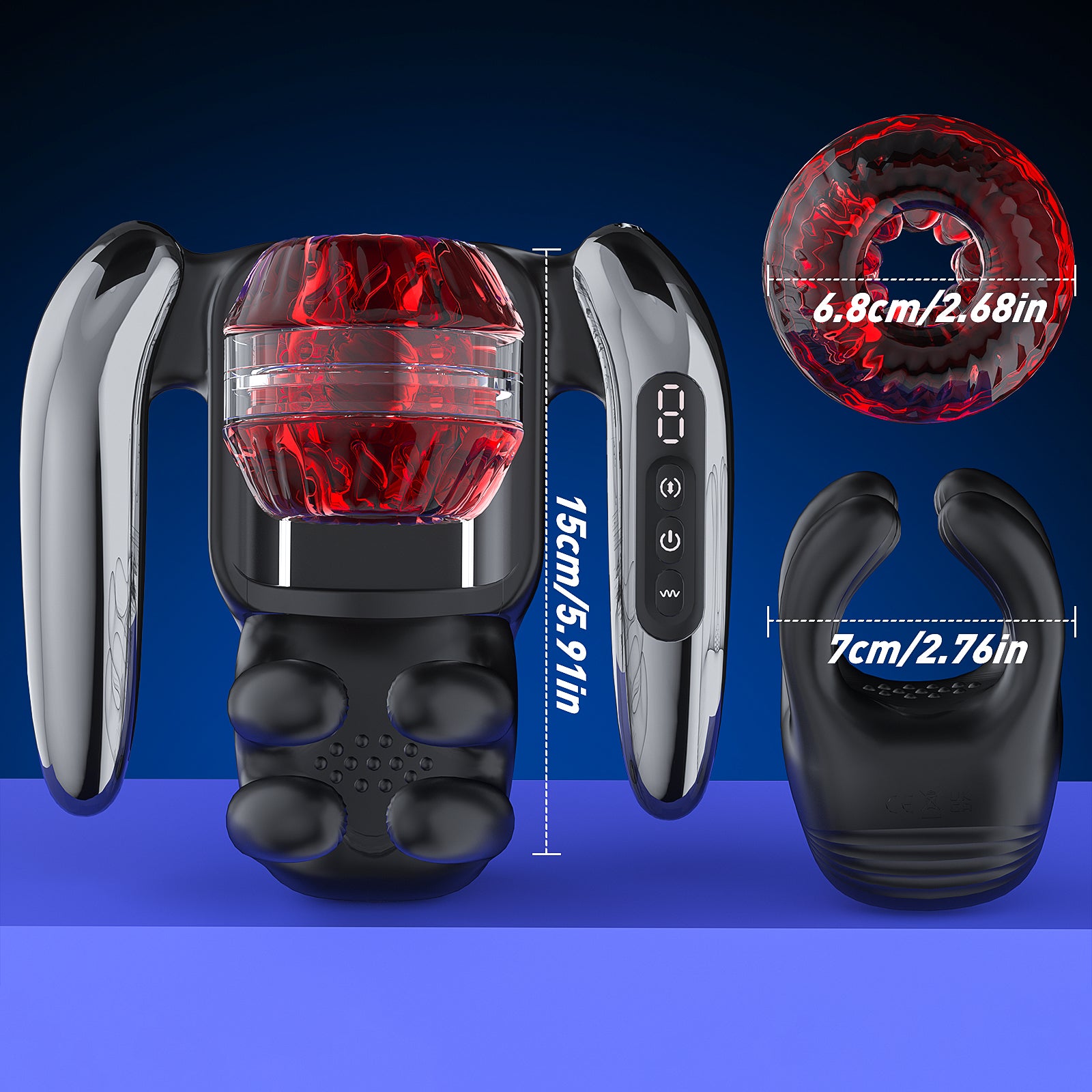 XG21 PLUS: 3-in-1 Auto Masturbator & Stamina Trainer with 9 Telescoping & Vibration Modes