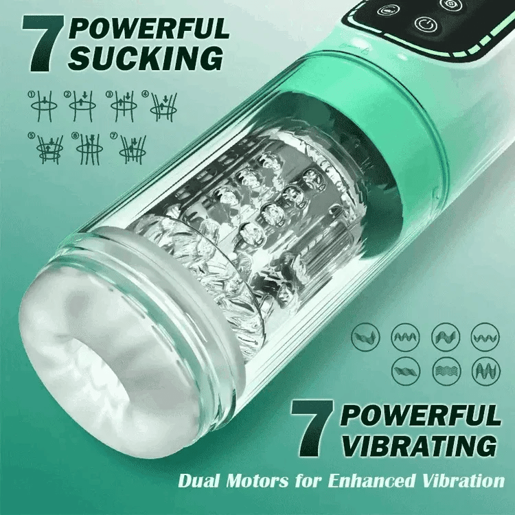 XR4 Waterproof Masturbator Sucking Rotating Thrusting Vibrating