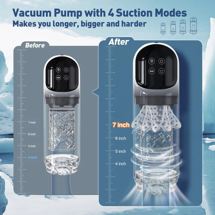 XR3 Plus 2 In 1 Blowjob Machine Dual Stimualtion Water Vacuum Pump