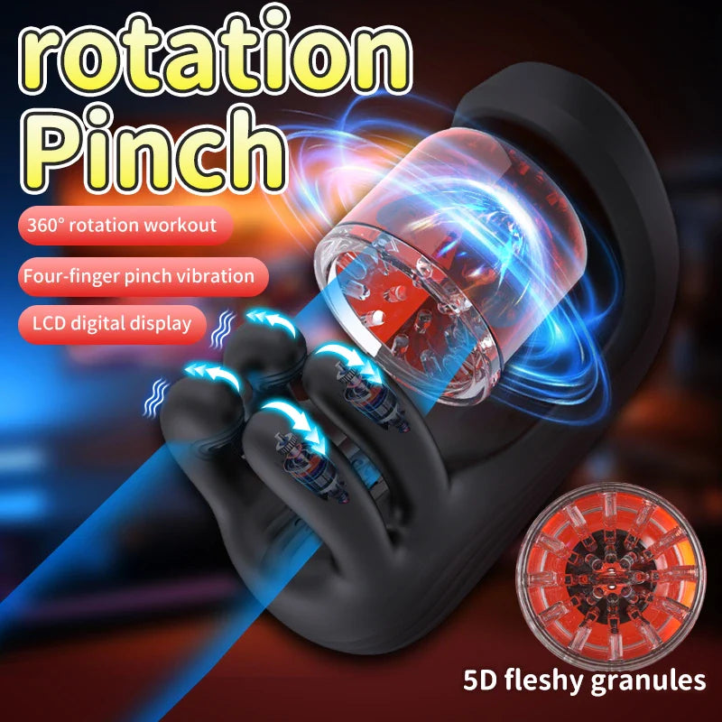 XG10: Male Glans Trainer with 9 Biting Rotation & Vibration Modes