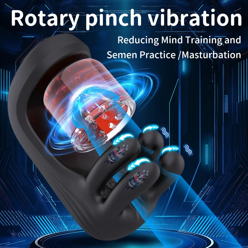XG10: Male Glans Trainer with 9 Biting Rotation & Vibration Modes