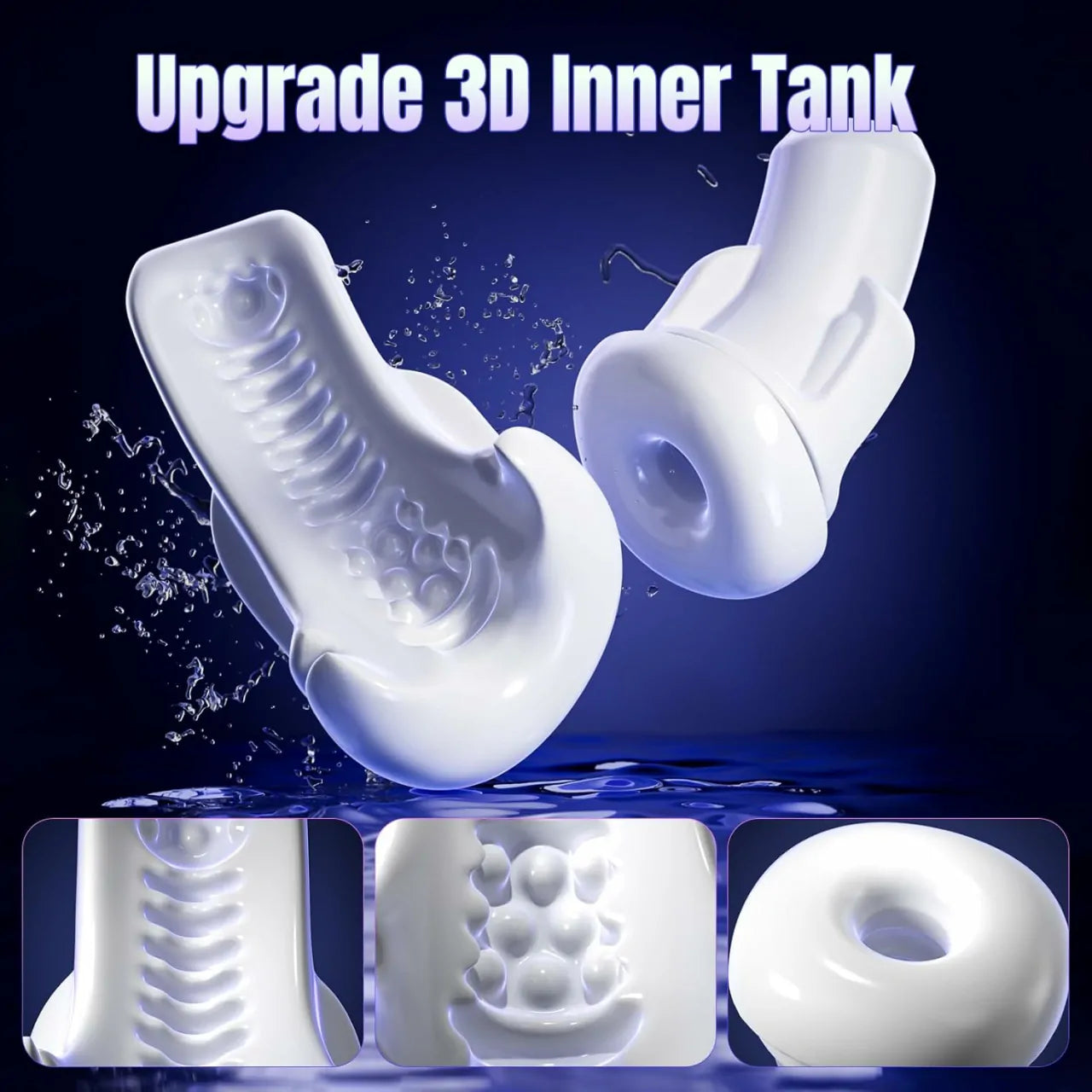 XT21 Hands-Free Masturbator 6 Thrusting & 3 Sucting Modes With Suction Cup