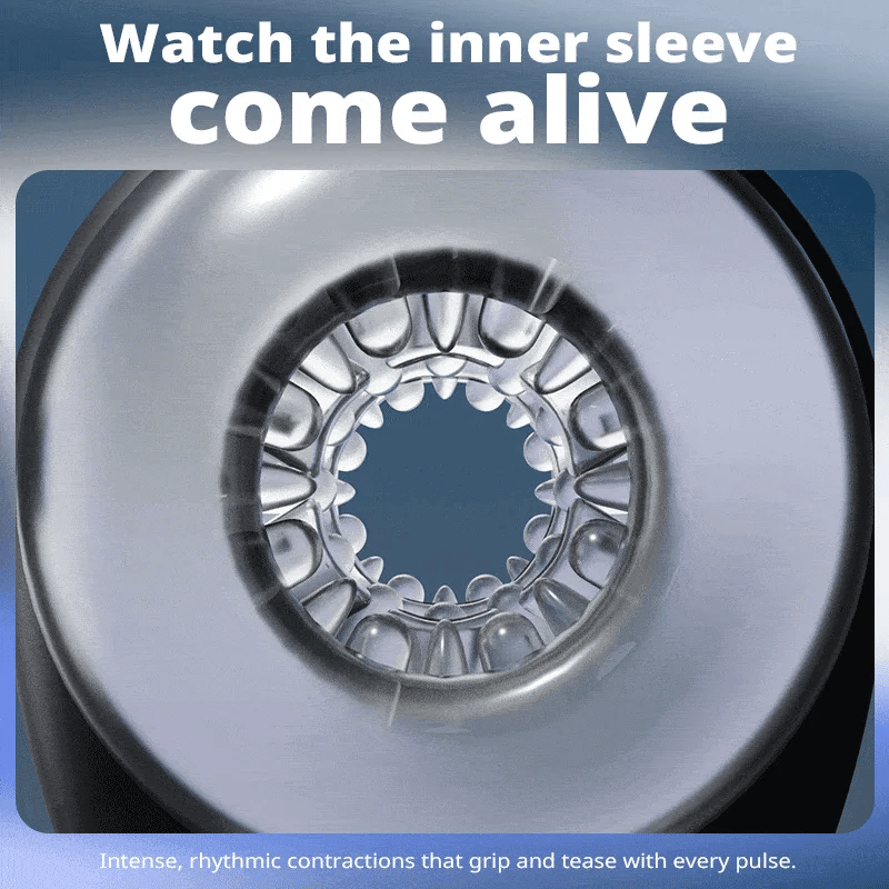 XT11 Hands Free Masturbator 9 Stroking 9 Vibrating Remote Control