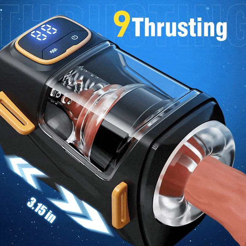 XT2 Portable Male Stroker with 9 Thrusting & Vibration Modes