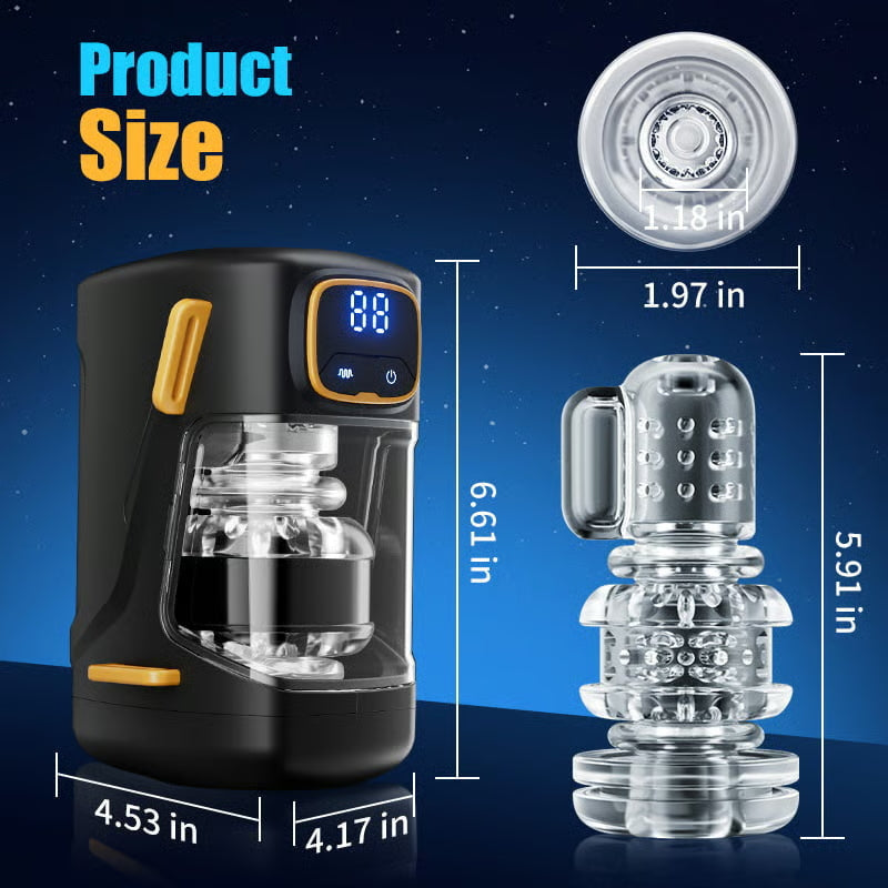 XT2 Portable Male Stroker with 9 Thrusting & Vibration Modes