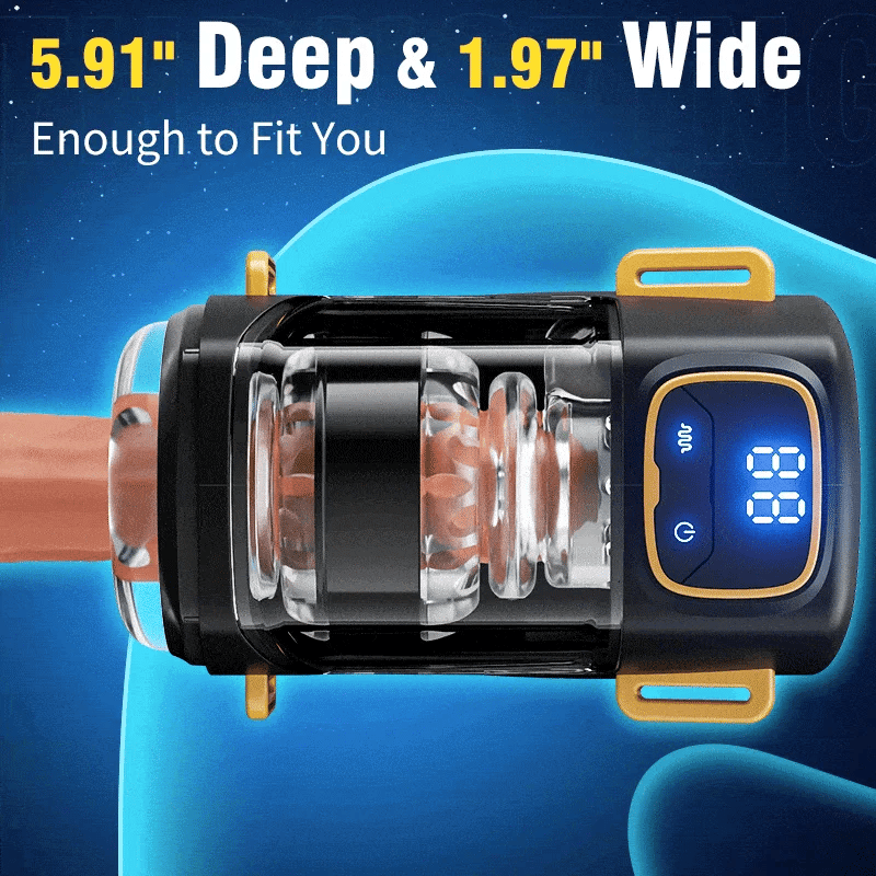 XT2 Portable Male Stroker with 9 Thrusting & Vibration Modes