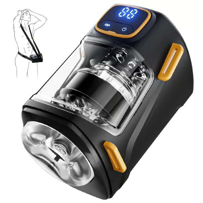 XT2 Portable Male Stroker with 9 Thrusting & Vibration Modes