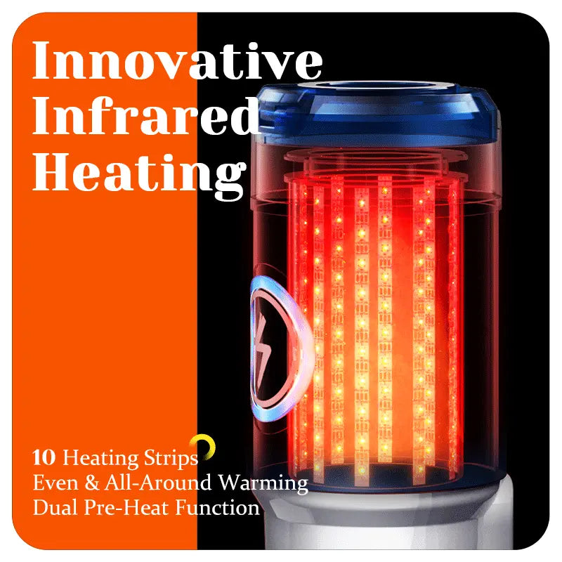 XT8 Realistic Male Stroker 10 Thrusting 10 Heating Strips