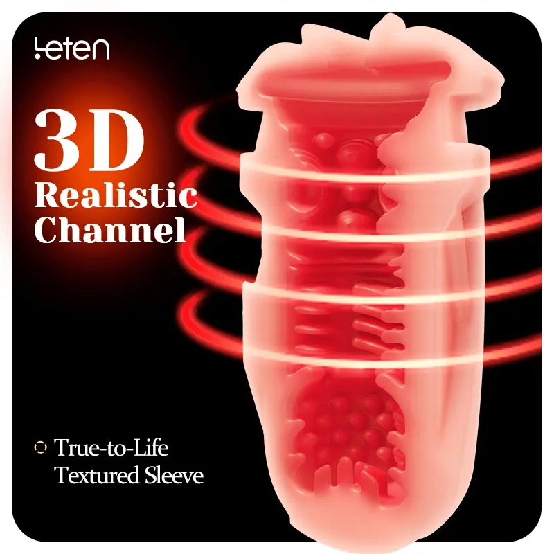 XT8 Realistic Male Stroker 10 Thrusting 10 Heating Strips