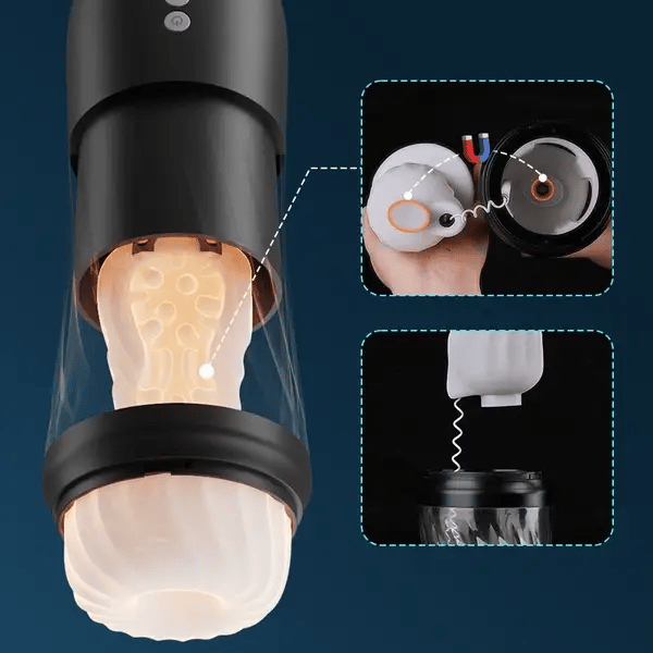 XT3 Ultra High Speed Male Masturbator Twisting Thrusting Vibrating