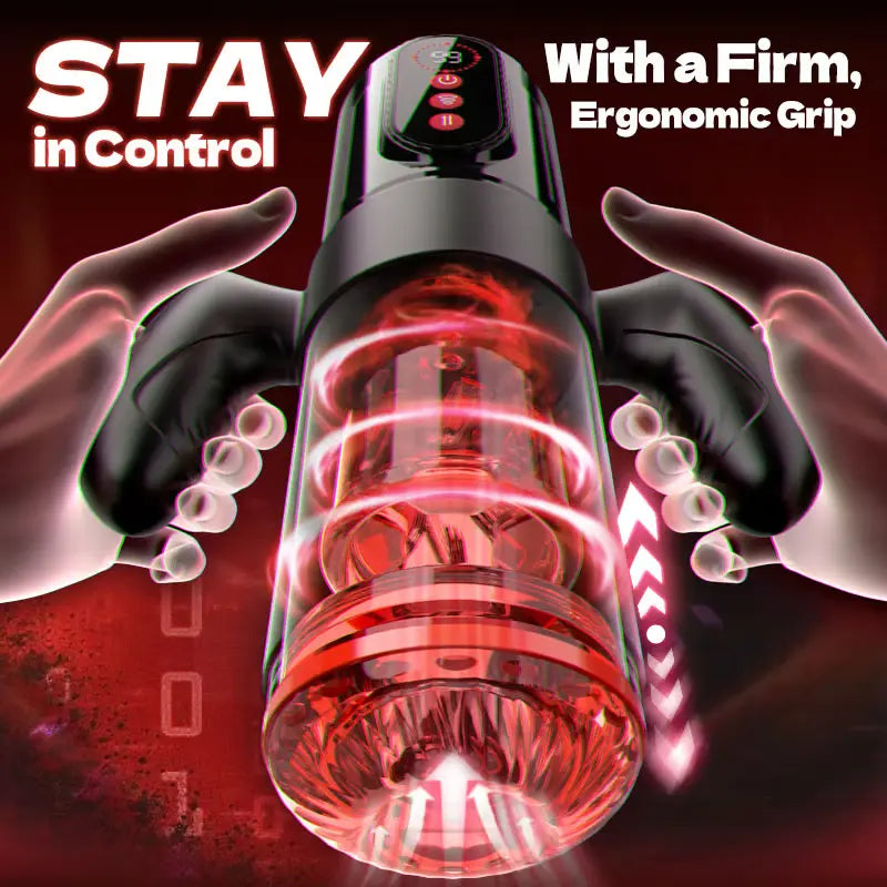 XS5 Male Stroker Thrusting Rotating Sucking with Detachable Handle