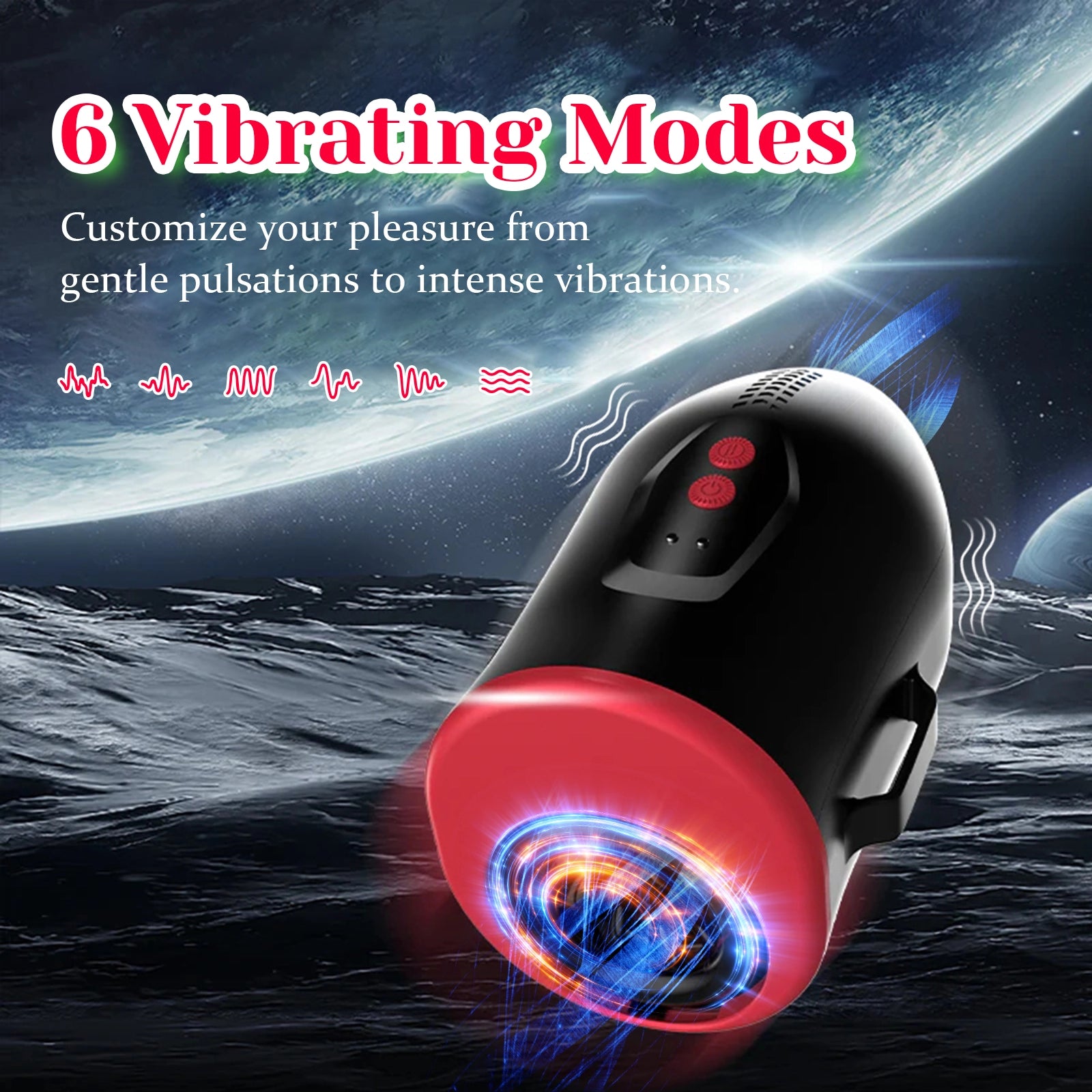 XT22 Wearable Male Stroker 6 Thrusting Vibrating APP Control