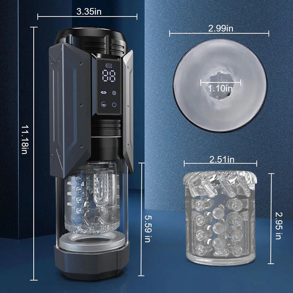 XT20 Male Stroker 7 Sucking Vibrating Thrusting Rotating 100% Waterproof