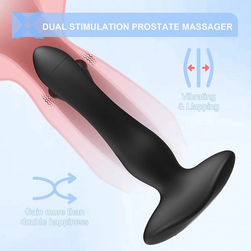 PM4 Prostate Massager 10 Flapping Vibrating Remote Control Anal Plug