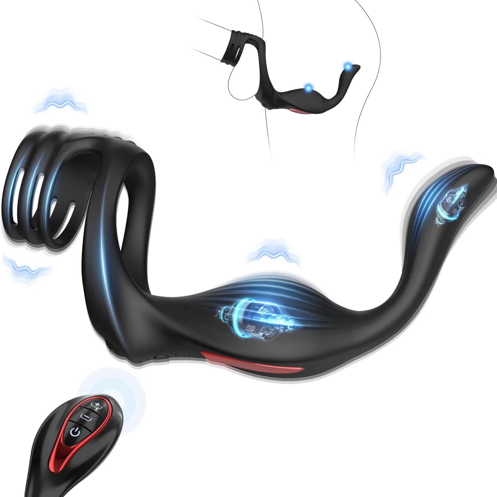 PM5 Prostate Massager Penis Testicle Perineum Anal Vibrator
