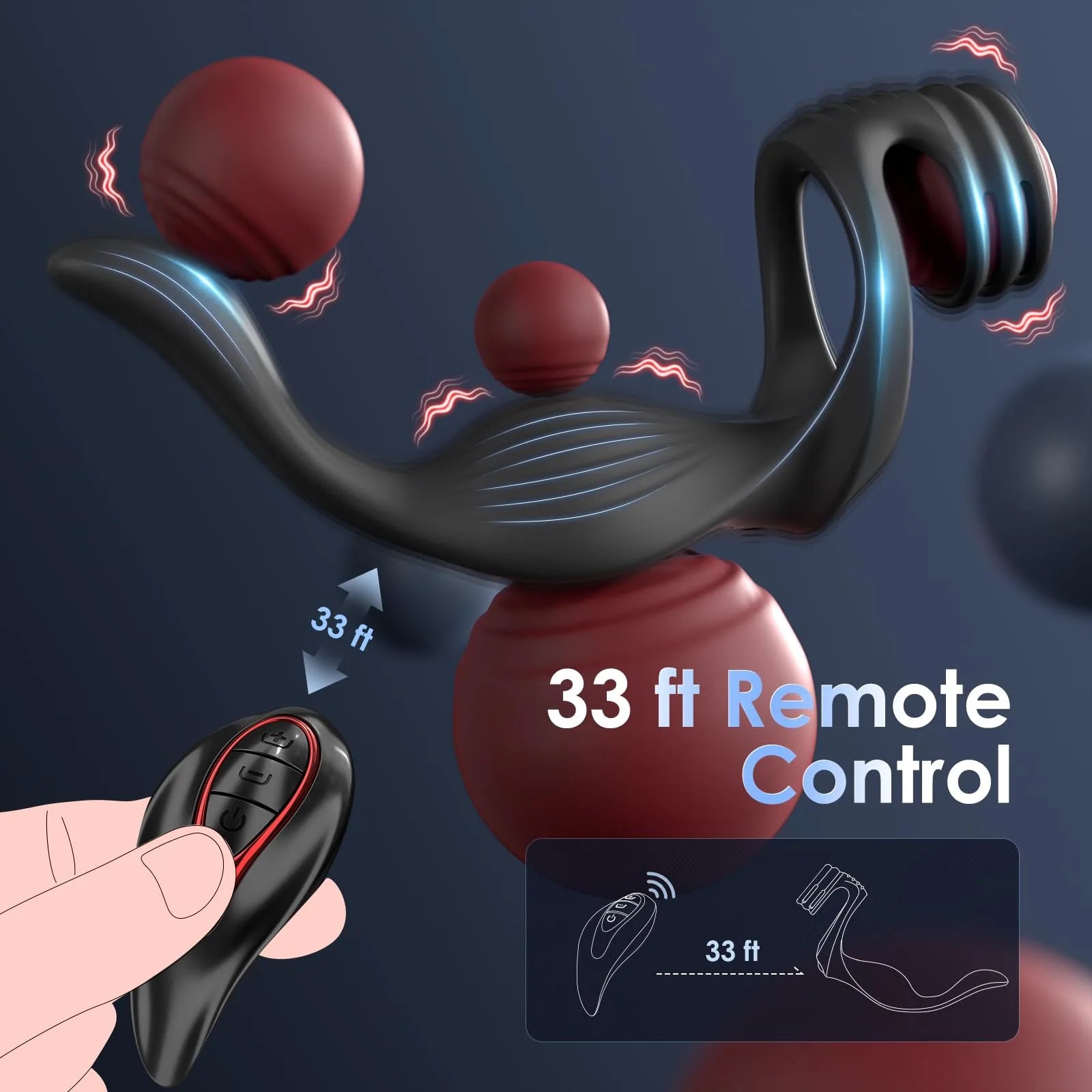 PM5 Prostate Massager Penis Testicle Perineum Anal Vibrator