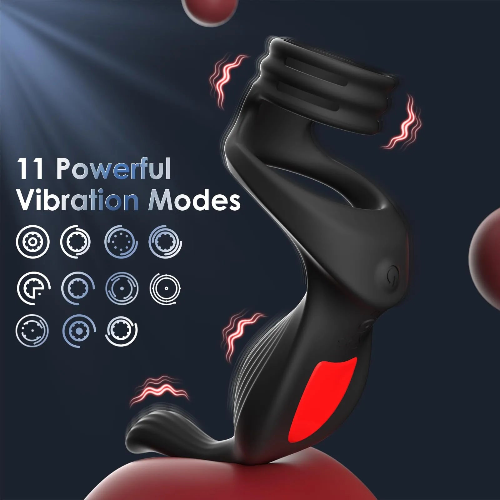 PM5 Prostate Massager Penis Testicle Perineum Anal Vibrator