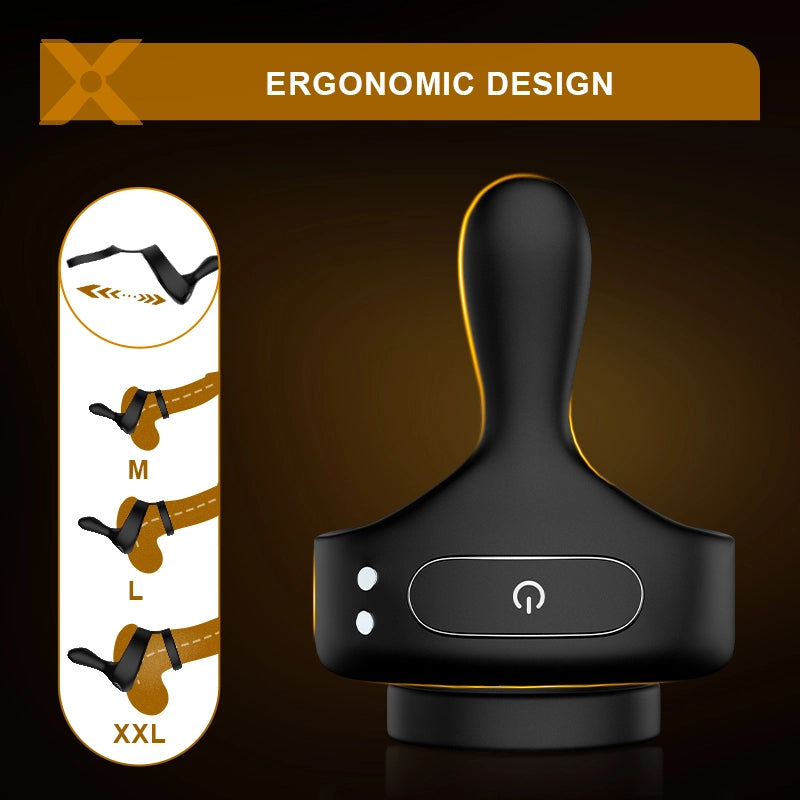 PR6 Cock Ring Penis Testicle Taint Vibrator Wireless Remote Control