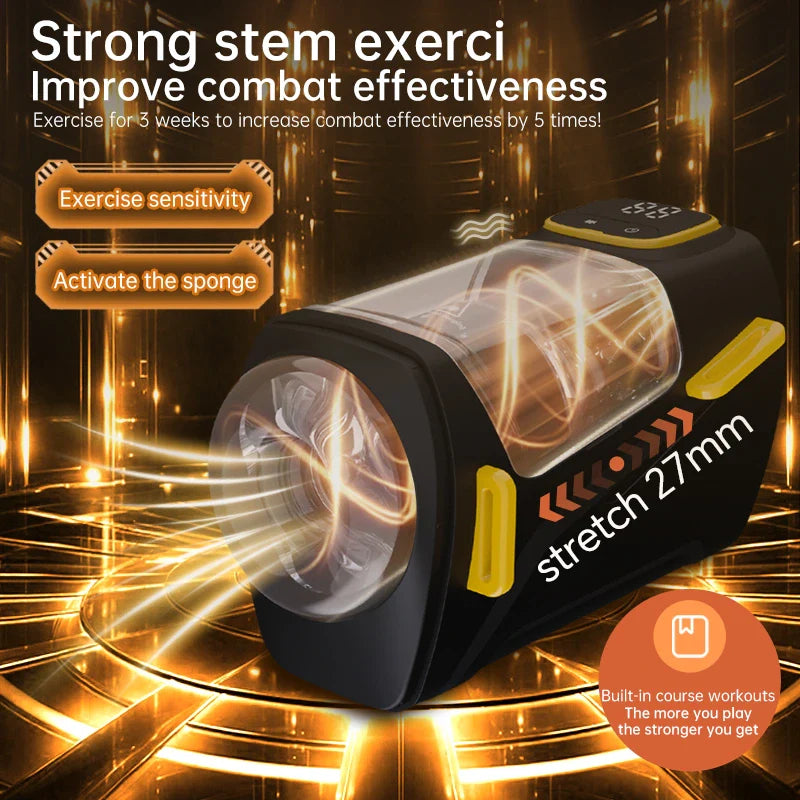 XT2 Portable Male Stroker with 9 Thrusting & Vibration Modes