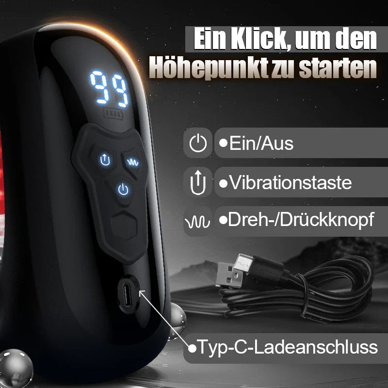 XG10: Male Glans Trainer with 9 Biting Rotation & Vibration Modes