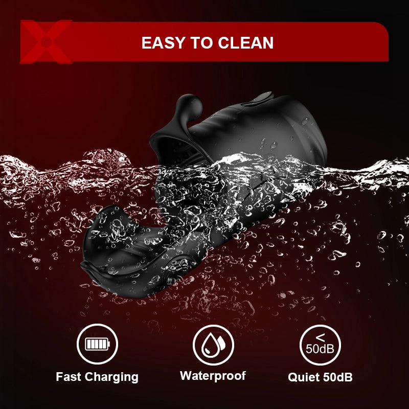 XG14 Glans Trainer 10 Vibration Penis Testicles Stimulator