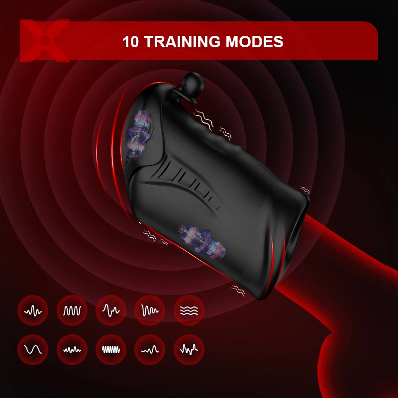 XG14 Glans Trainer 10 Vibration Penis Testicles Stimulator