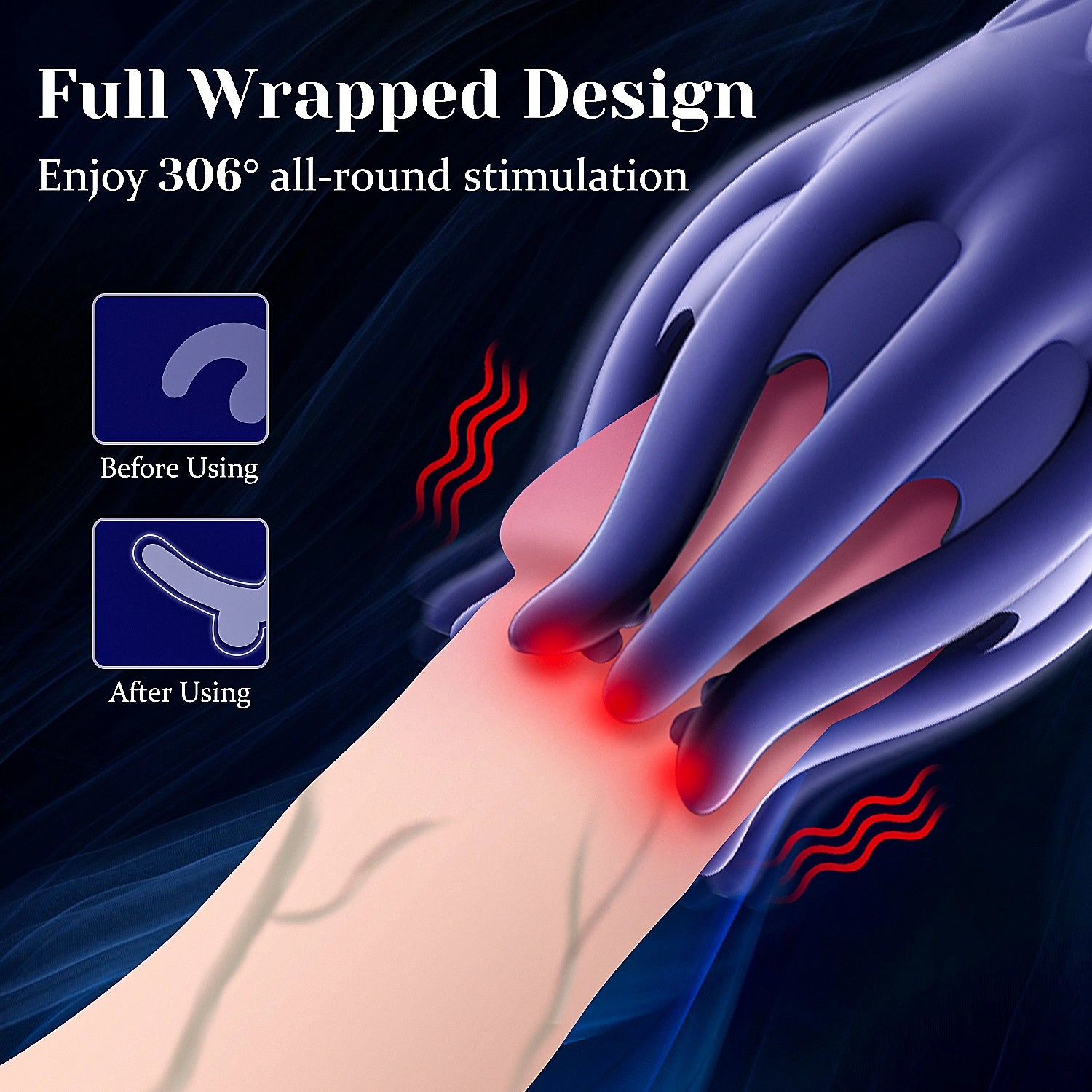 XG15 Glans Trainer 10 Vibration Squid Tentacle Stimulator