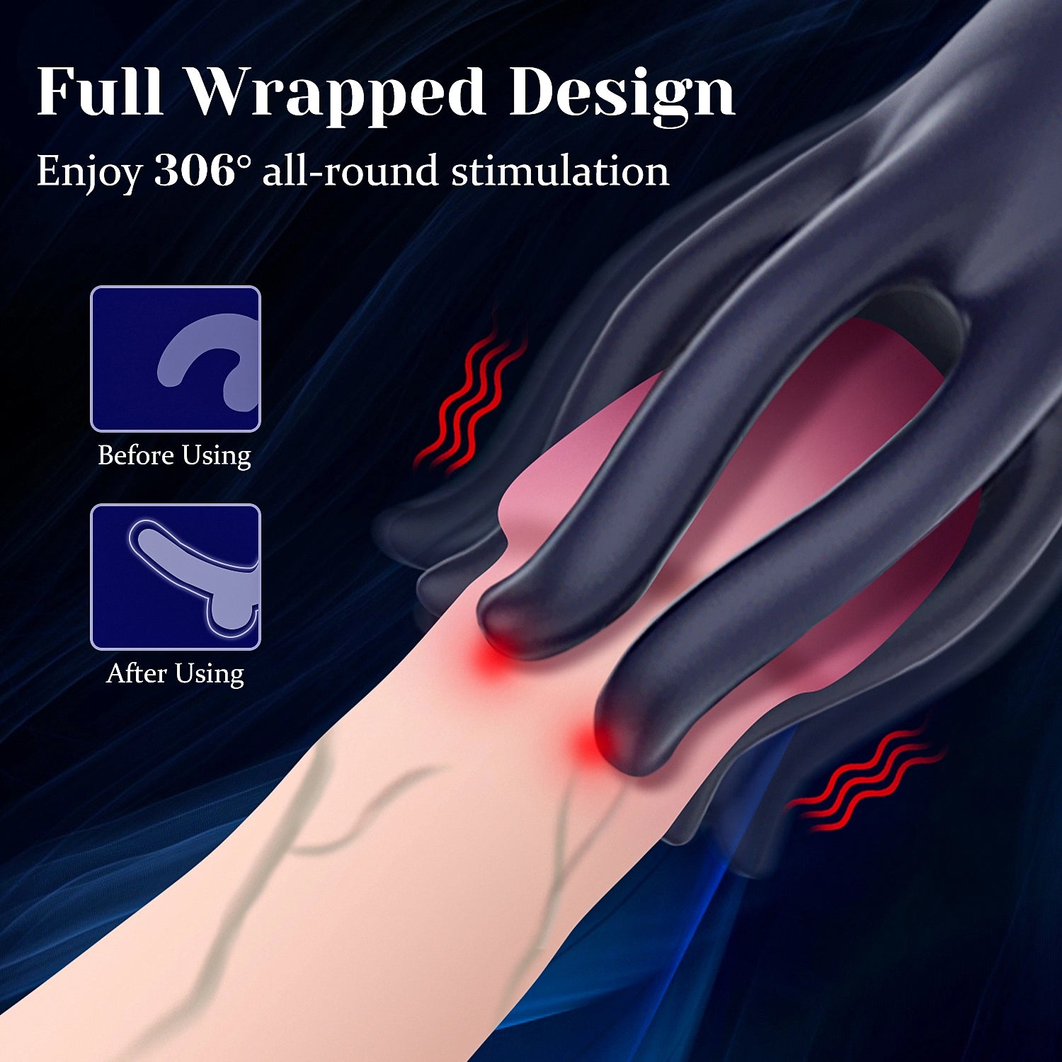 XG17 Glans Trainer 10 Vibration Monster Tentacle Massager