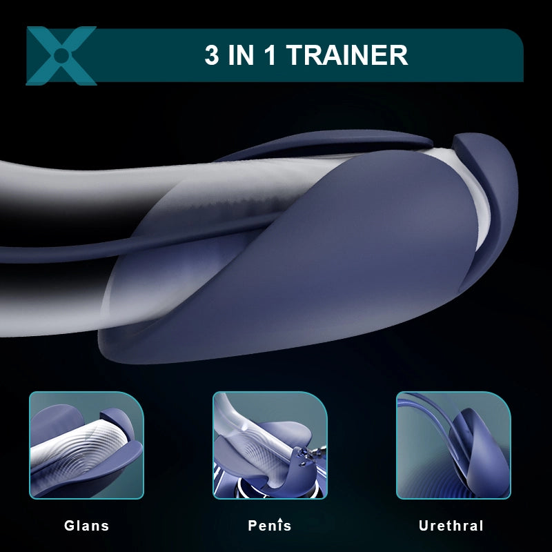 XG6 Unique Glans Trainer 10 Vibration with Urethral Sounds Design