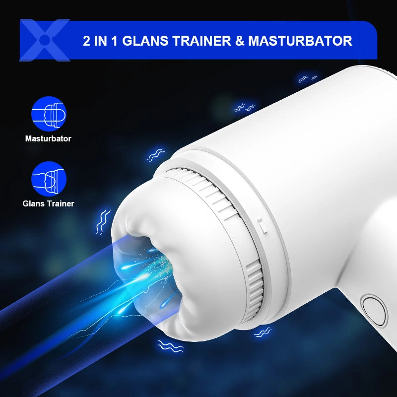XG7 Glans Trainer 10 Sucking Vibrating 100% Waterproof Masturbator