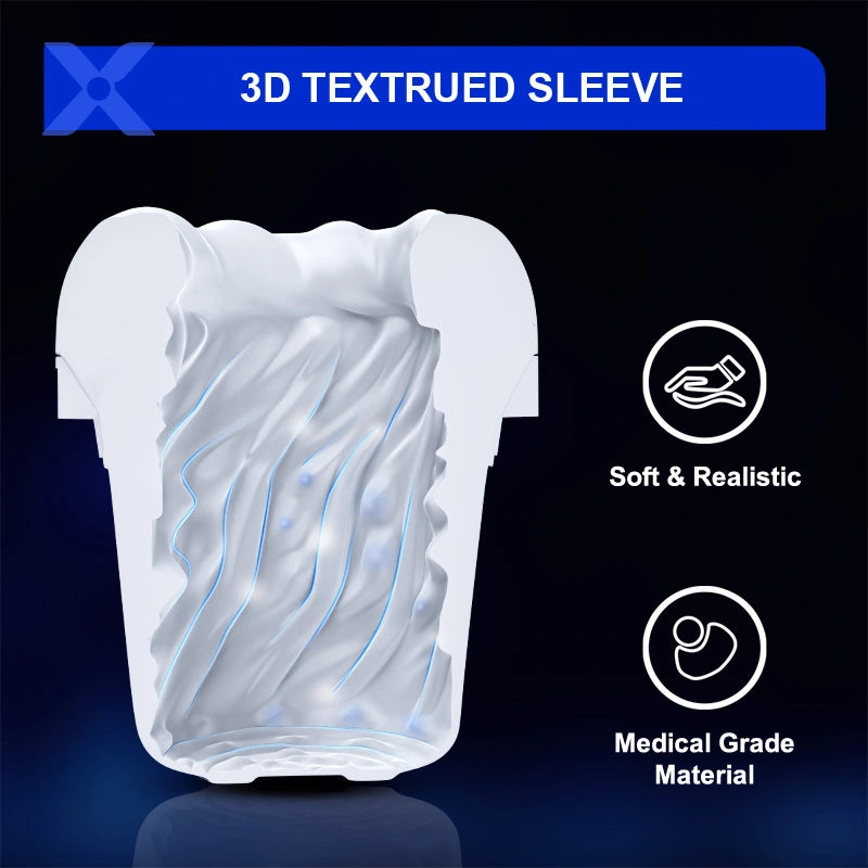 XG7 Glans Trainer 10 Sucking Vibrating 100% Waterproof Masturbator