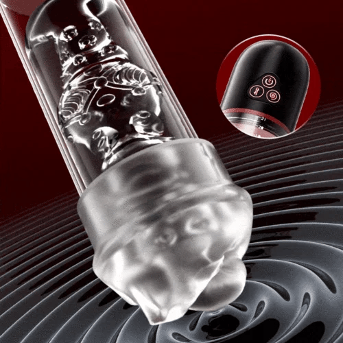 XP10 Penis Pnlargement Pump 3 Suction 9 Vibration Plus Masturbator Sleeve