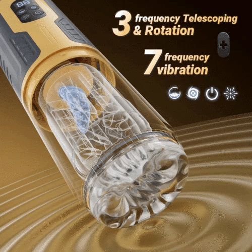 XR15 Male Masturbator Thrusting Rotating Licking Vibrating One-Key Burst