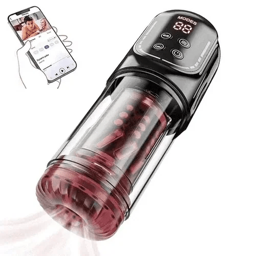 XR4 Pro App & Waterproof Masturbator Sucking Rotating Thrusting Vibrating
