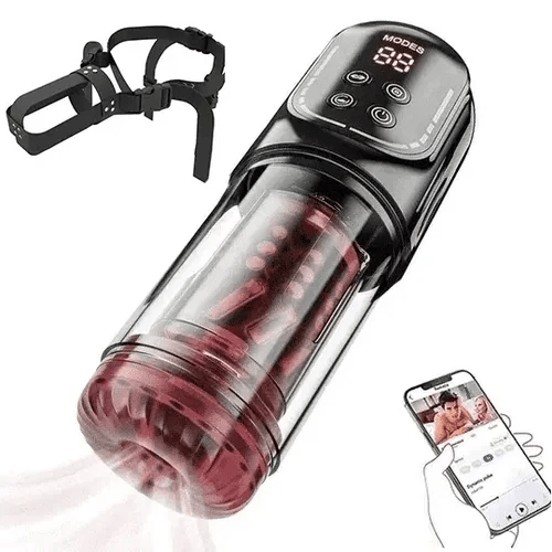 XR4 Pro App & Waterproof Masturbator Sucking Rotating Thrusting Vibrating