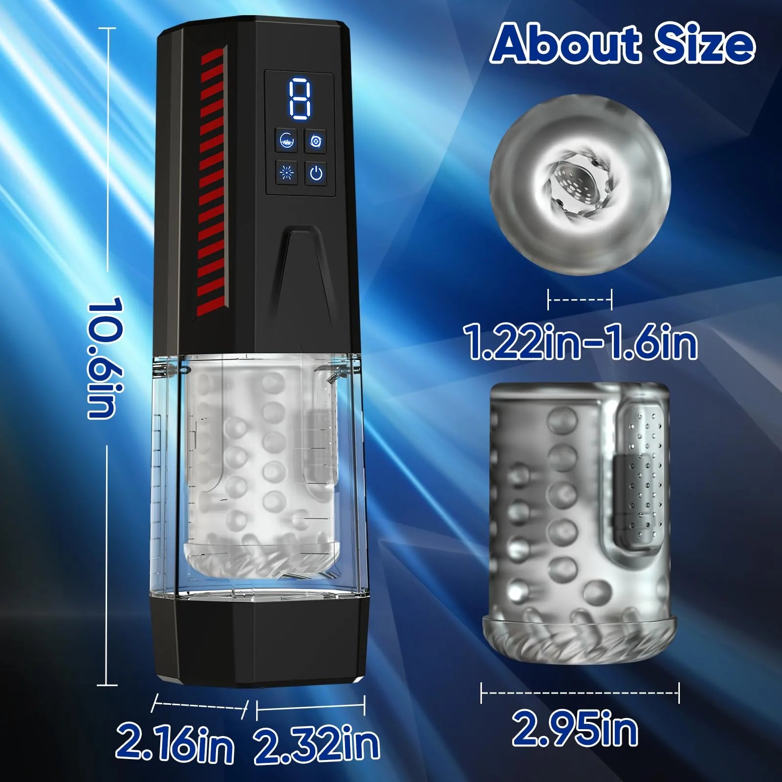 XR6 Blowjob Machine 7 Thrusting Rotating Vibrating Waterproof