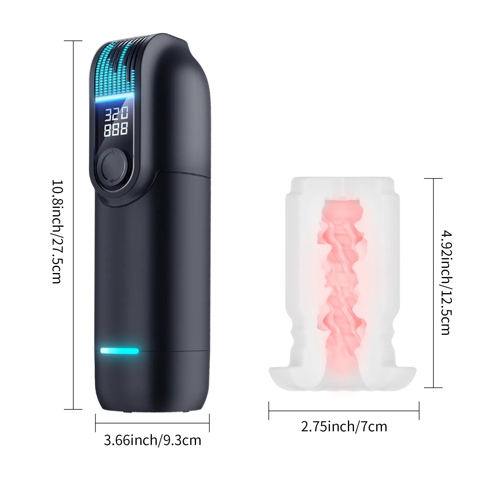 XT27 Intelligent Auto Stroker Dual Heating 9 Voice & Scene Penis Trainer