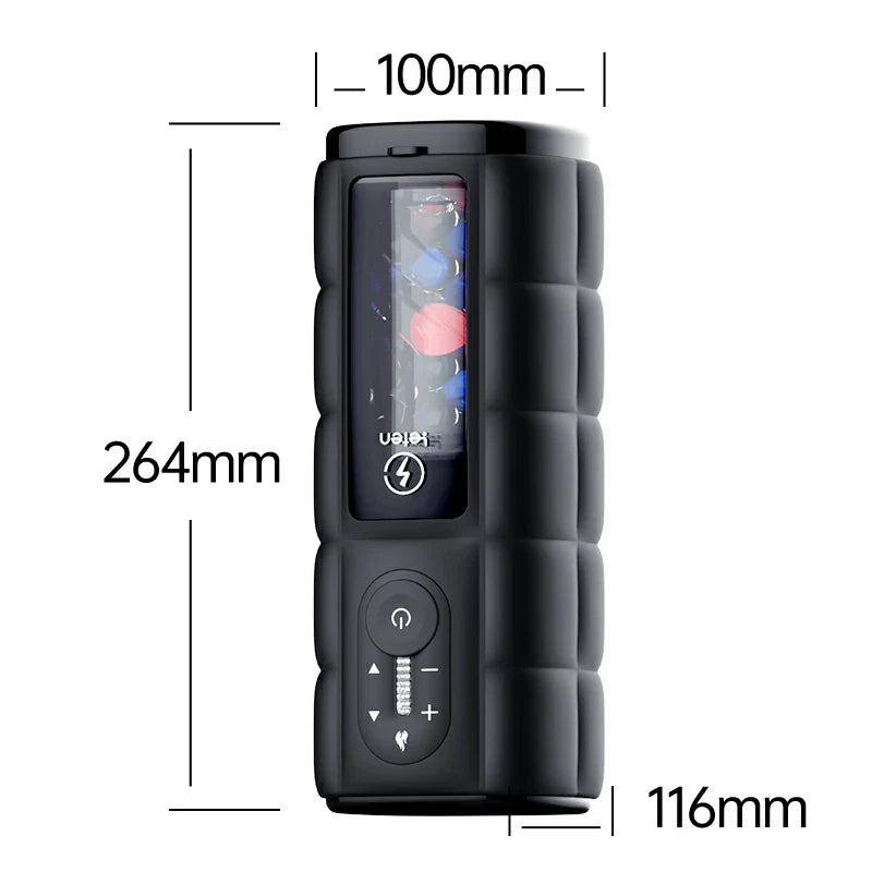 XT8 Pro Luxury Vibrating Stroker 10 Thrusting 6 Gears Speed 360° Heating