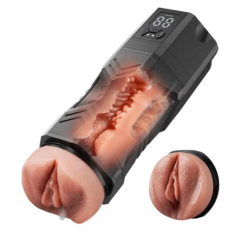 XV10 Realistic Masturbator 5 Suction 9 Vibration Intensely Textured Canal Waterproof