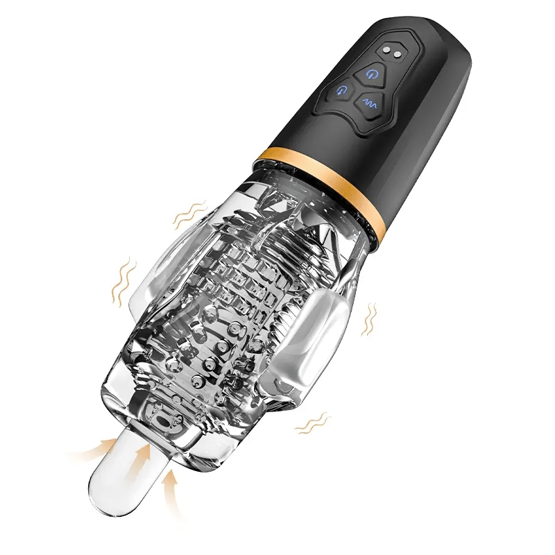 XV18 Male Masturbator 5 Sucking 10 Vibrating Dual Vibrating Eggs