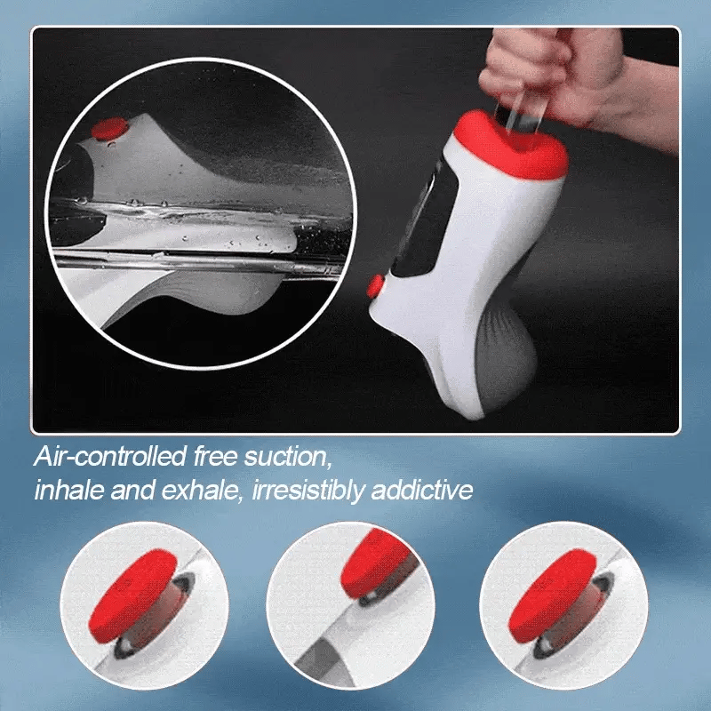 XV1 Vibrating Stroker with 10 Vibration Air Control Vacuum & Voice Function