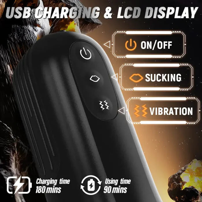 XV6 10 Vibrating Sucking Pocket Vagina Deep Throat Male Stroker