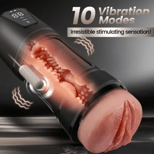 XV8 10 Vibrations 5 Suctions Ultra-Realistic Vagina Simulated Masturbator