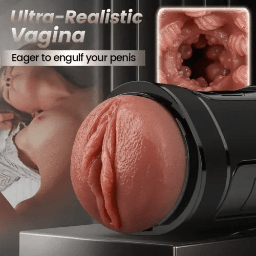 XV8 10 Vibrations 5 Suctions Ultra-Realistic Vagina Simulated Masturbator