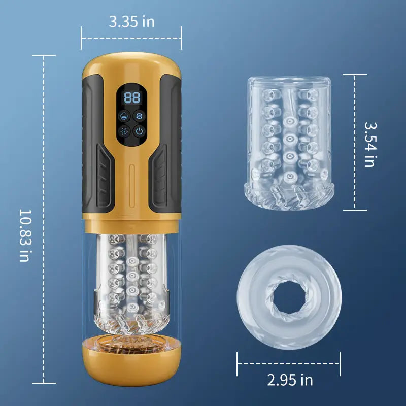 XR15 Male Masturbator Thrusting Rotating Licking Vibrating One-Key Burst