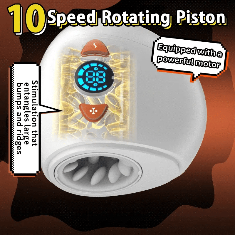 XR3 Egg Masturbator Thrusting Rotating With Testicle Stimulation