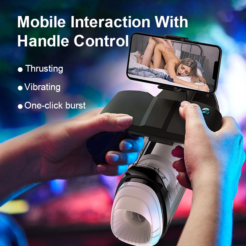 XT33 Gaming Auto Stroker Phone Holder & Handle Control
