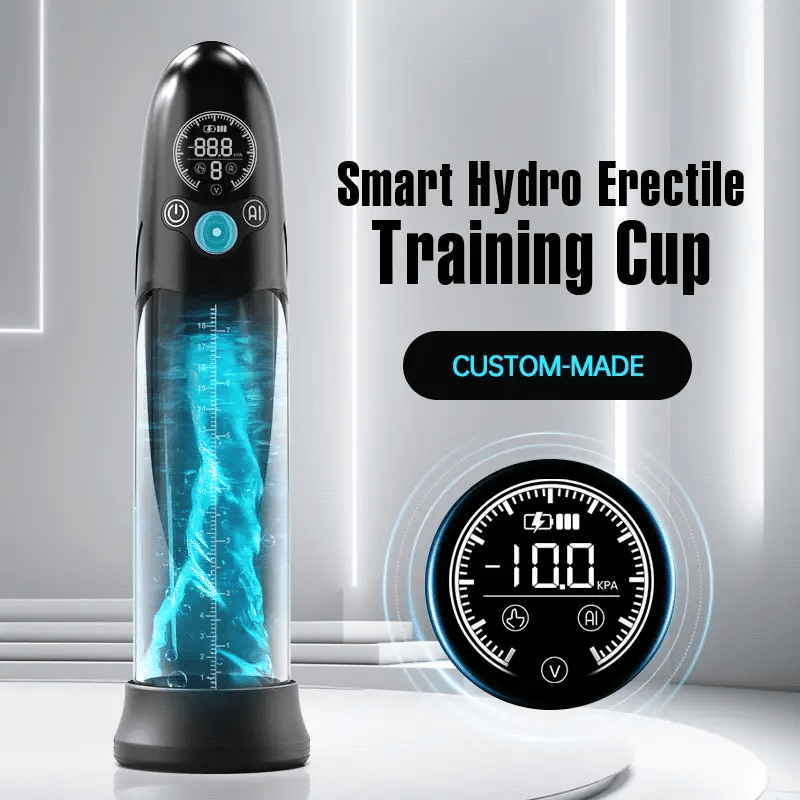 Bathfun Pro AI Hydro Penis Pump with Digital Display & Dual-Mode Suction